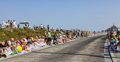 Image showing Spectators of Le Tour de France