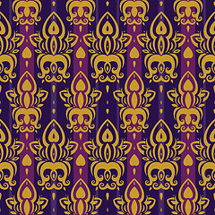 Image showing Seamless wallpaper pattern.