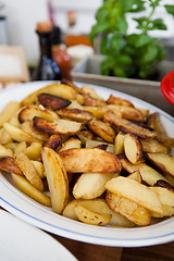 Image showing Thick french fries