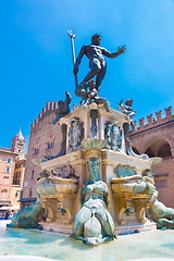 Image showing Fountain of Neptune, Bologna, Italy.