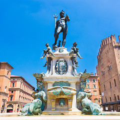 Image showing Fountain of Neptune, Bologna, Italy.