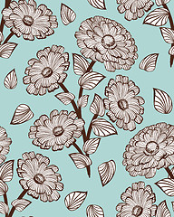 Image showing Seamless vector floral pattern