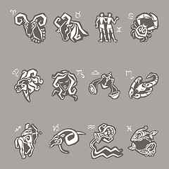 Image showing Horoscope. Zodiac  set.