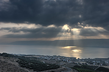 Image showing Kinneret morning 