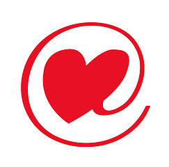 Image showing e-love sign