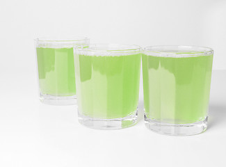 Image showing Green apple juice