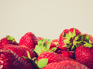 Image showing Retro look Strawberry