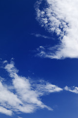 Image showing Blue sky with clouds in windy day