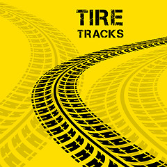 Image showing Tire tracks