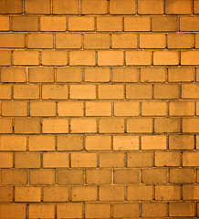 Image showing Orange Brick Background