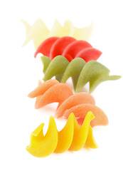 Image showing Colorful Rotini Pasta