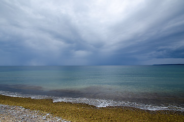 Image showing Bad weather approaching at the coast