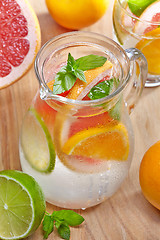 Image showing cold citrus fruit drink