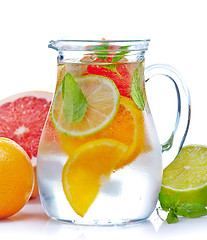 Image showing cold citrus fruit drink