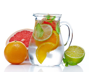 Image showing cold citrus fruit drink