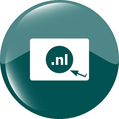 Image showing Domain NL sign icon. Top-level internet domain symbol