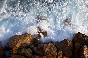 Image showing Waves ashore