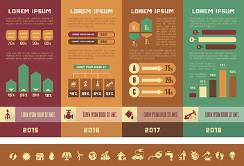 Image showing Oil Industry Infographic Template