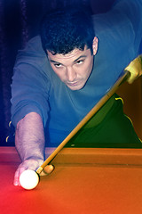 Image showing A Game Of Pool