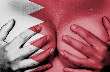 Image showing Hands covering breasts