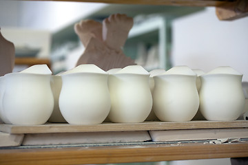 Image showing porcelain vases blanks