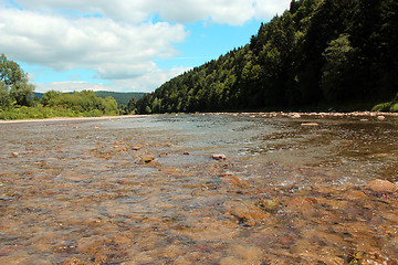 Image showing beautiful speed mountainous river