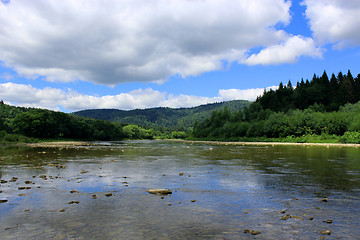 Image showing beautiful speed mountainous river