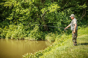 Image showing Mature fisherman 