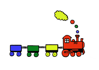 Image showing Funny train