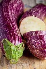 Image showing two fresh eggplants