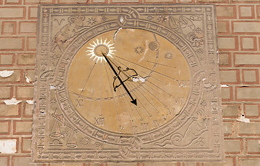 Image showing Sundial, solar clock.