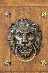 Image showing Lion's head, door knocker.