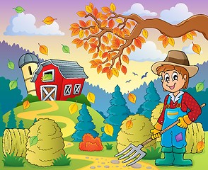 Image showing Autumn farm theme 8