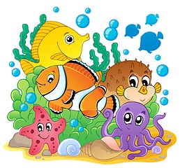 Image showing Coral fish theme image 1