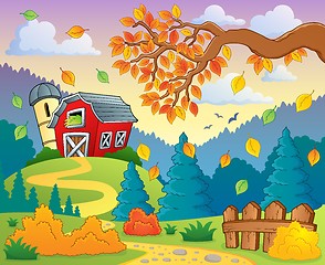 Image showing Autumn farm landscape 2