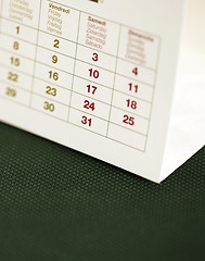 Image showing Callendar