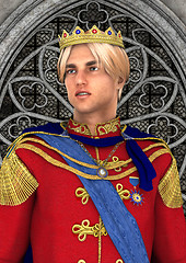 Image showing Prince in Fairytale Palace