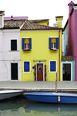 Image showing Multicolored houses in Venice