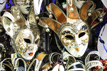 Image showing Venetian carnival masks