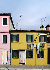 Image showing Multicolored houses in Venice