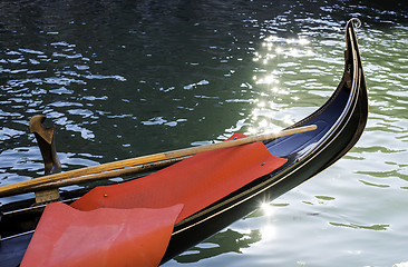 Image showing Ancient gondola in Venice