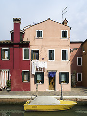 Image showing Multicolored houses in Venice