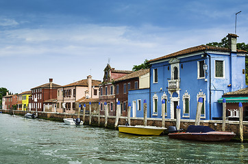 Image showing Multicolored houses in Venice