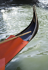 Image showing Ancient gondola in Venice