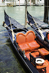 Image showing Ancient gondola in Venice