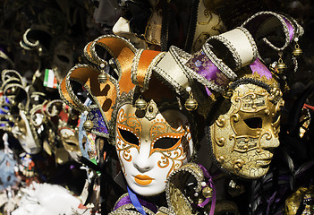Image showing Venetian carnival masks