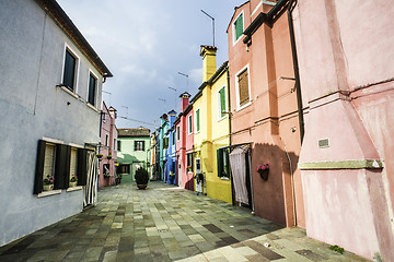 Image showing Multicolored houses in Venice