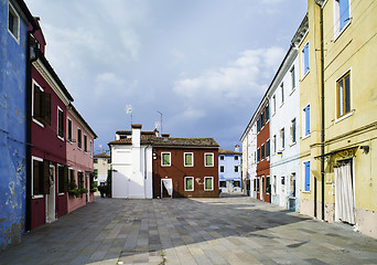 Image showing Multicolored houses in Venice