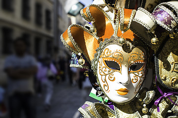 Image showing Venetian carnival masks