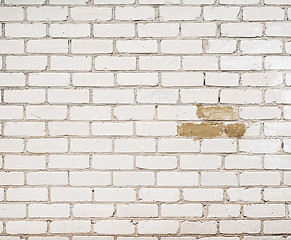 Image showing white brick wall background